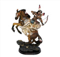 ESTATUA DE INDIO A CABALLO
