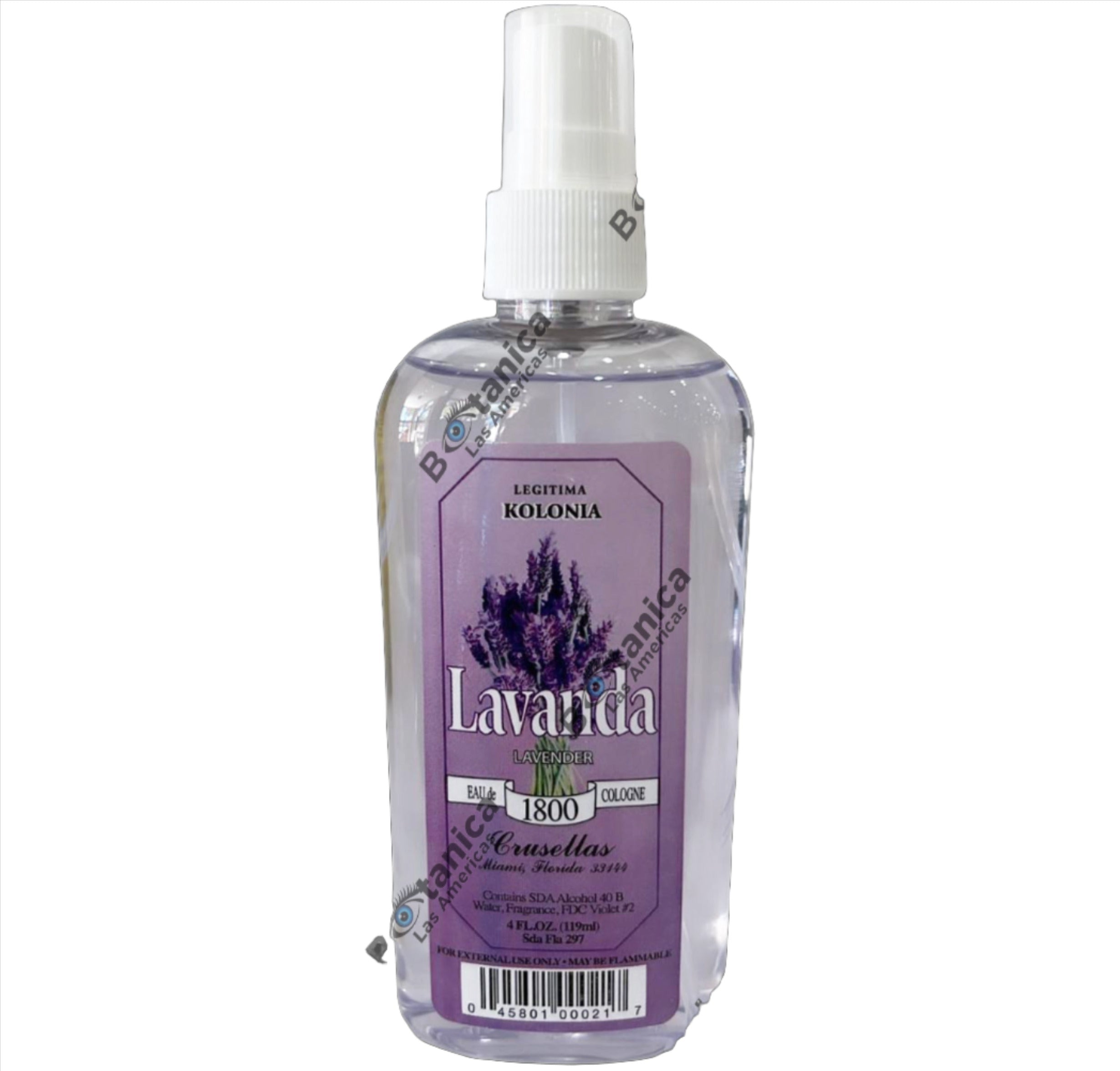 Colonia Lavanda (4 Oz) / Cologne Lavanda (4 Oz)