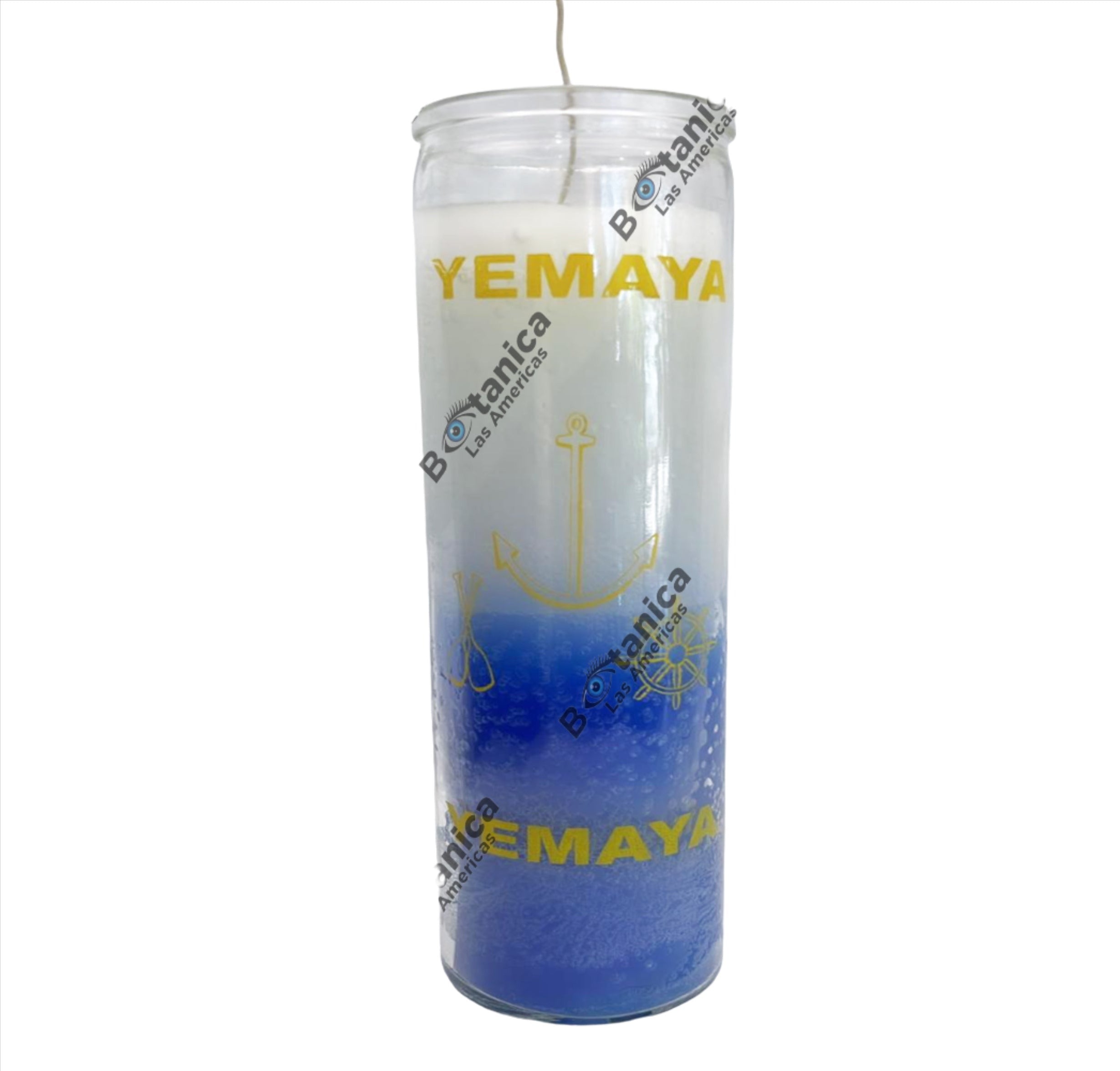 VELA PARA YEMAYA DE 2 COLORES
