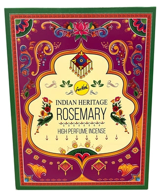 Indian Heritage ROSEMARY - Incense Sticks (Wholesale Box of 12)(select fragance)