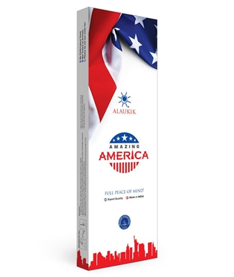 Alaukik Incense Sticks - AMAZING AMERICA, 50 grams (12 packs)