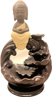 Backflow Cones Ceramic Burner 8" Baby Buddha Sitting over Arch - Model 767728