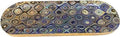 Wooden Handmade Incense Holder Boat Shape, Single - Mosaic