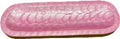 Wooden Handmade Incense Holder Boat Shape, Single - Pink, Scale Pattern