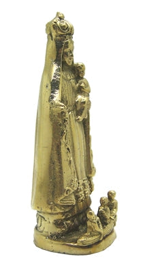 Virgen de Cobre Bronze Figurine 4"