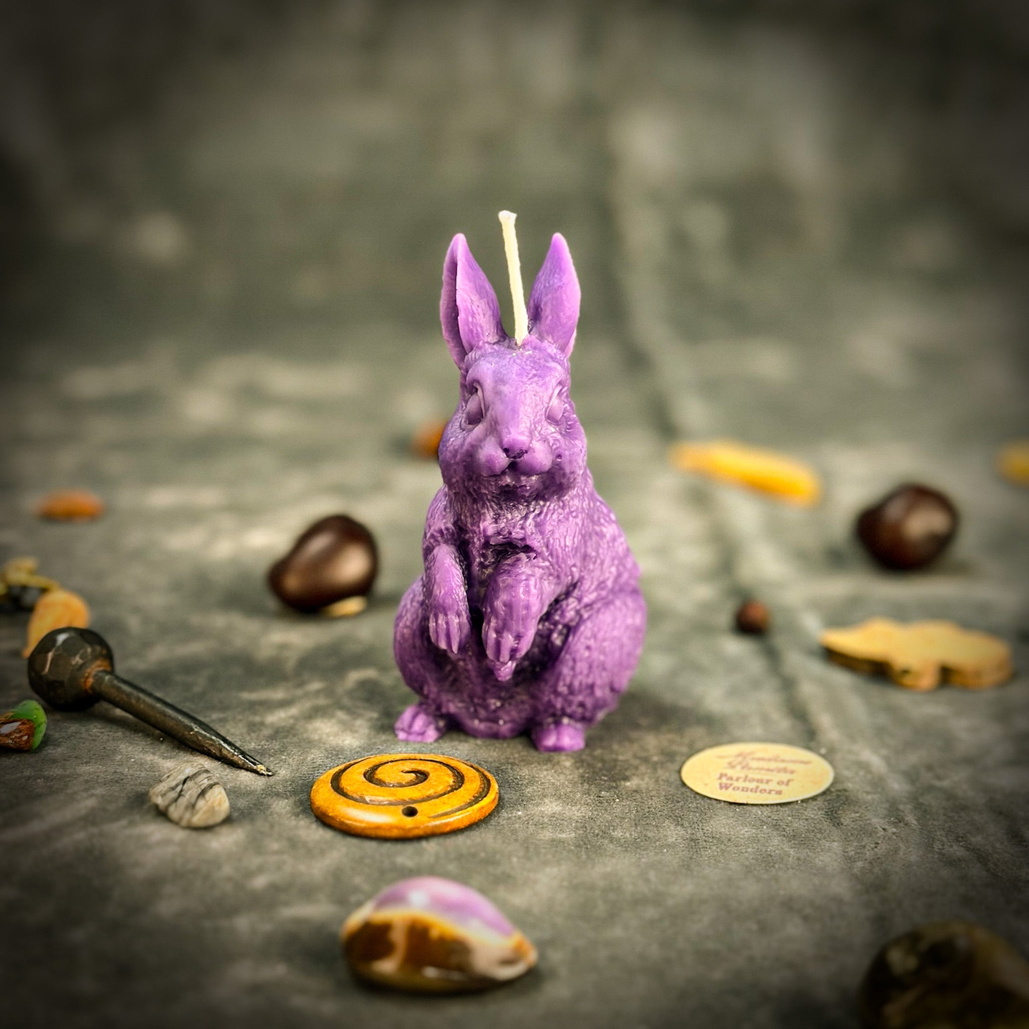 Enchanted Bunny Candle Spell Kit - Abundance & Quick Thinking Magic