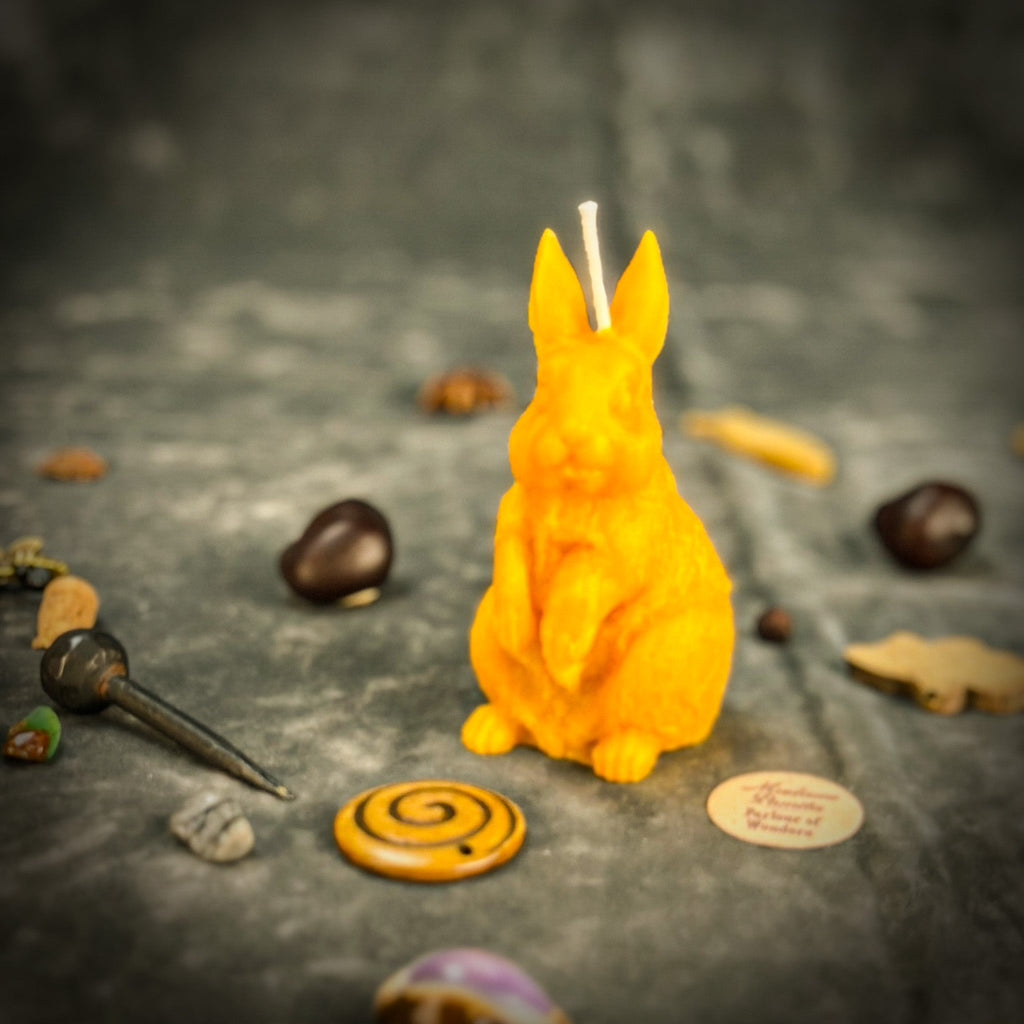 Enchanted Bunny Candle Spell Kit - Abundance & Quick Thinking Magic