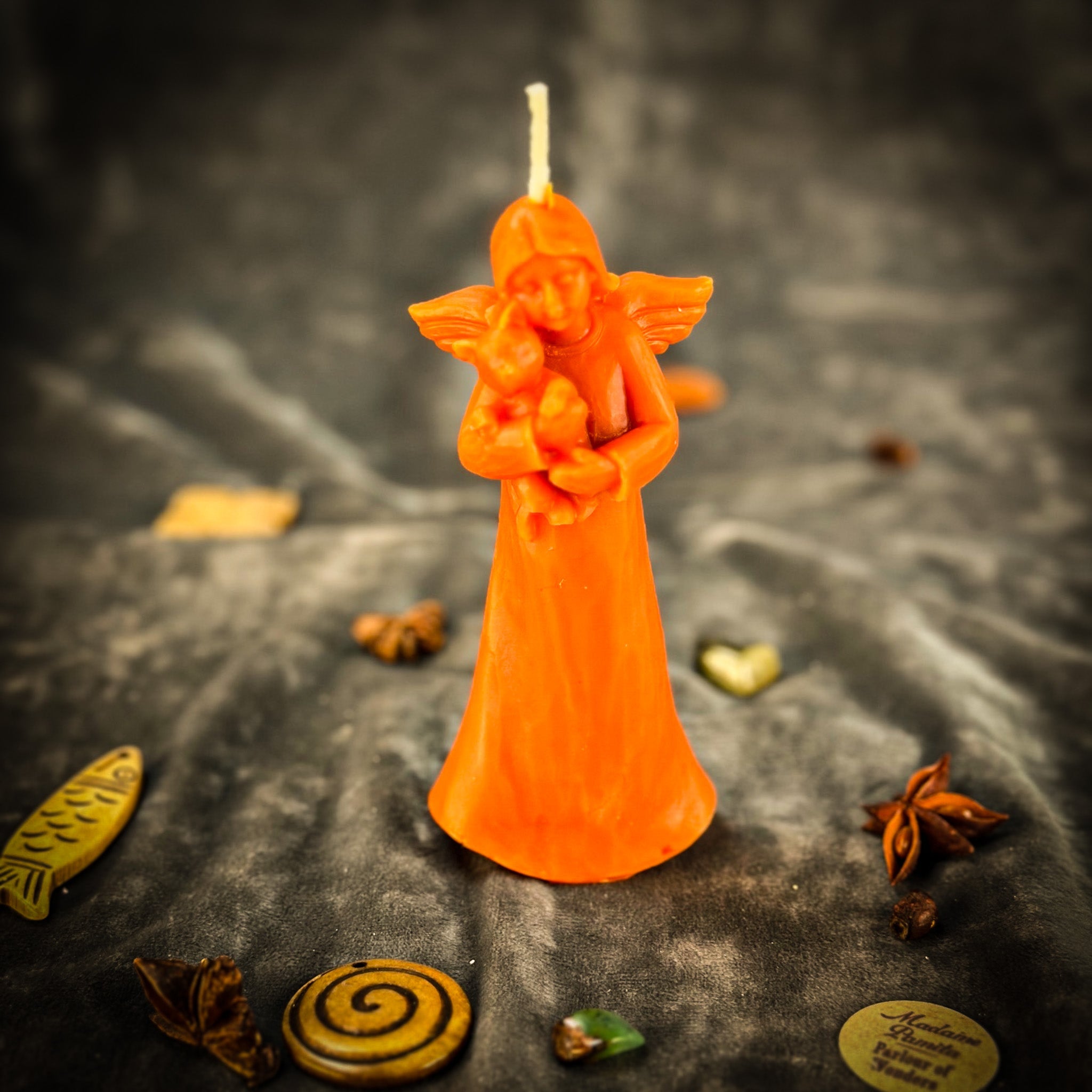 Beeswax Cat Guardian Spirit Spell Candle - Pet Protection & Healing