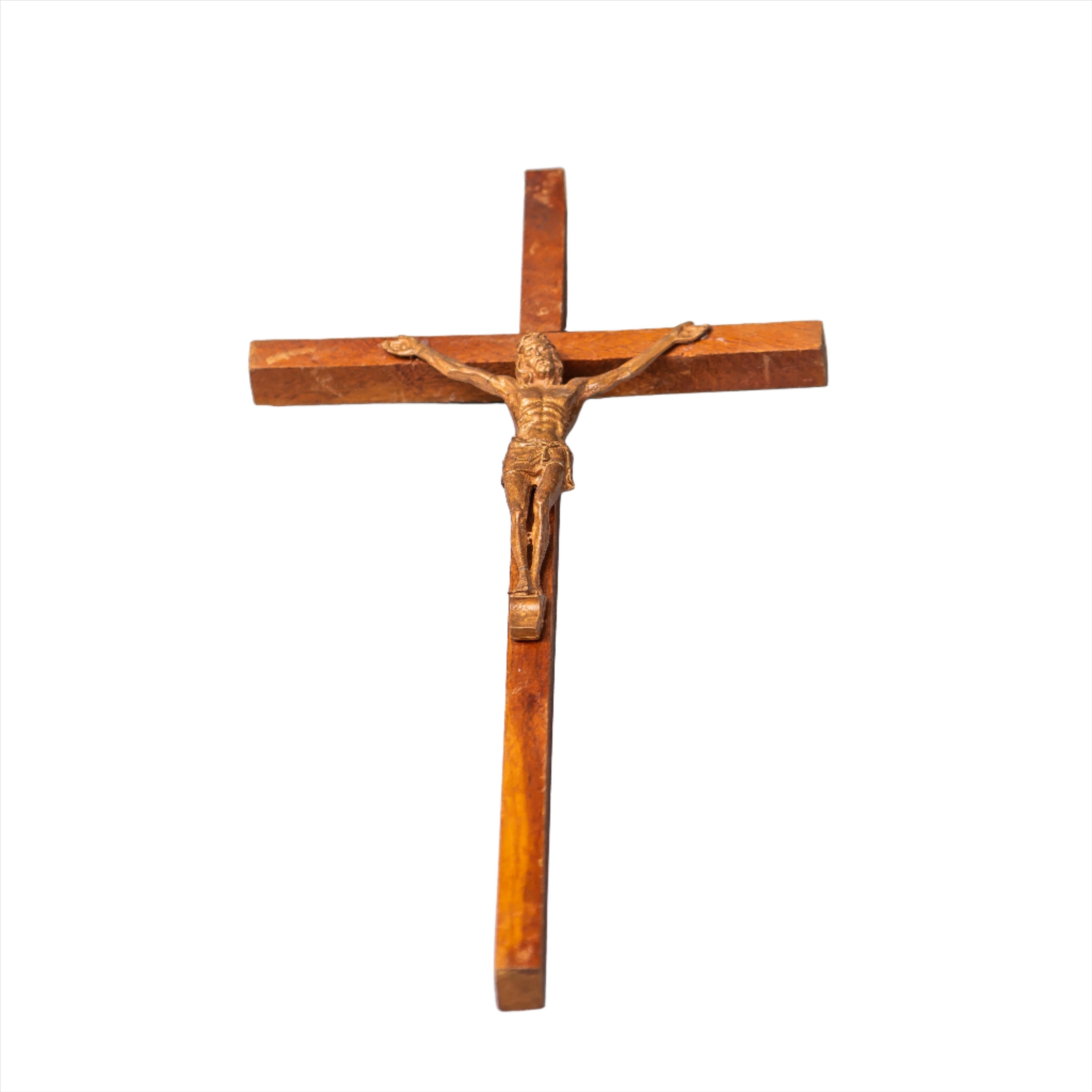 CRUZ DE MADERA CON CRISTO