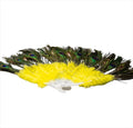 ABANICO DE PLUMAS AMARILLO / YELLOW FEATHERS FAN