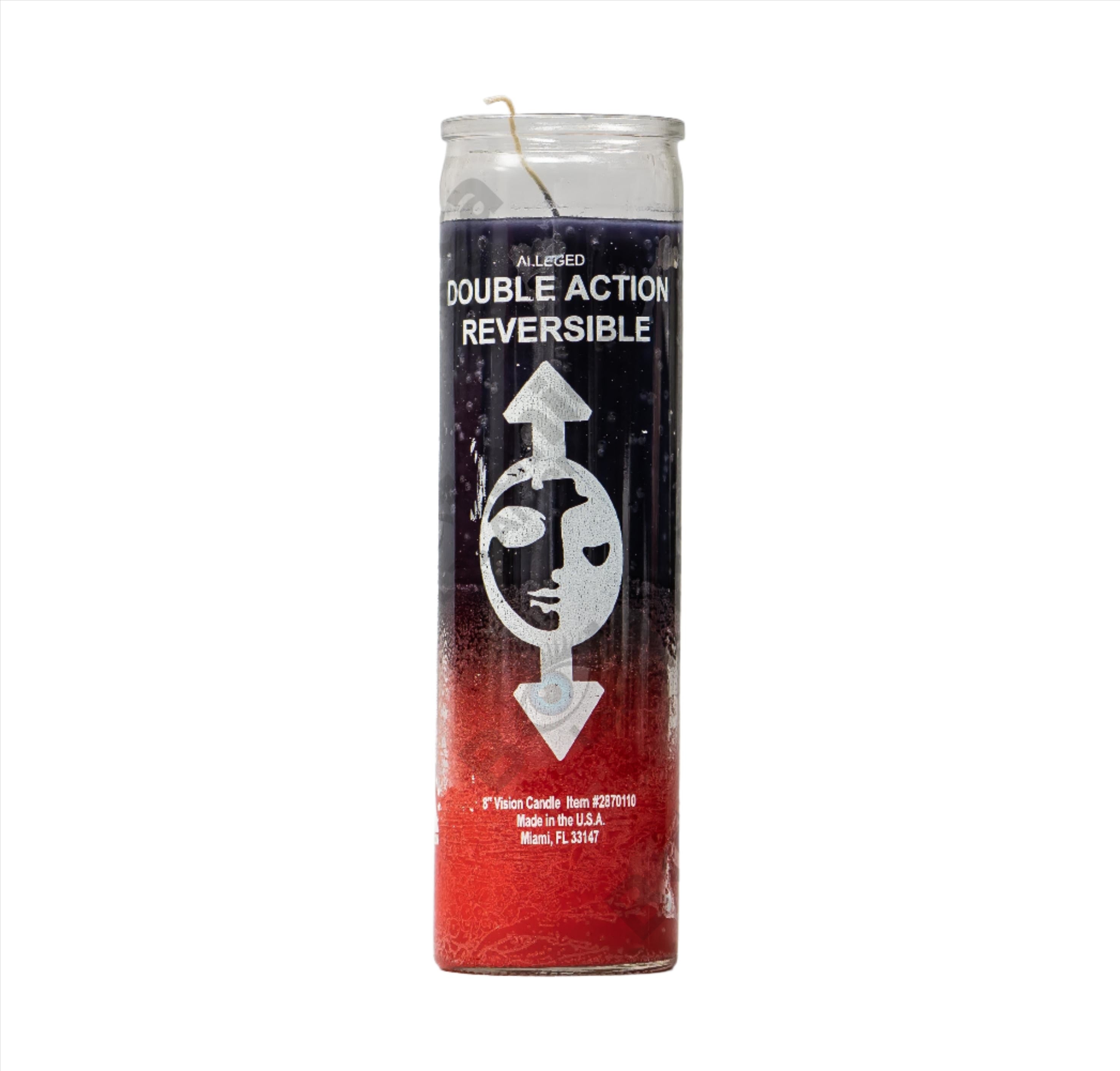 VELA DOBLE ACCION (2 COLORES)(8")