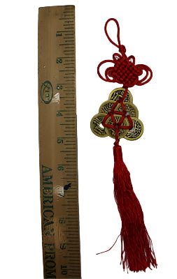 Mystic Knot w/ 3 coins 10" Model CD0045 (Bronze)