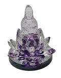 Crystal Kwan Yin on Lotus - Select Color