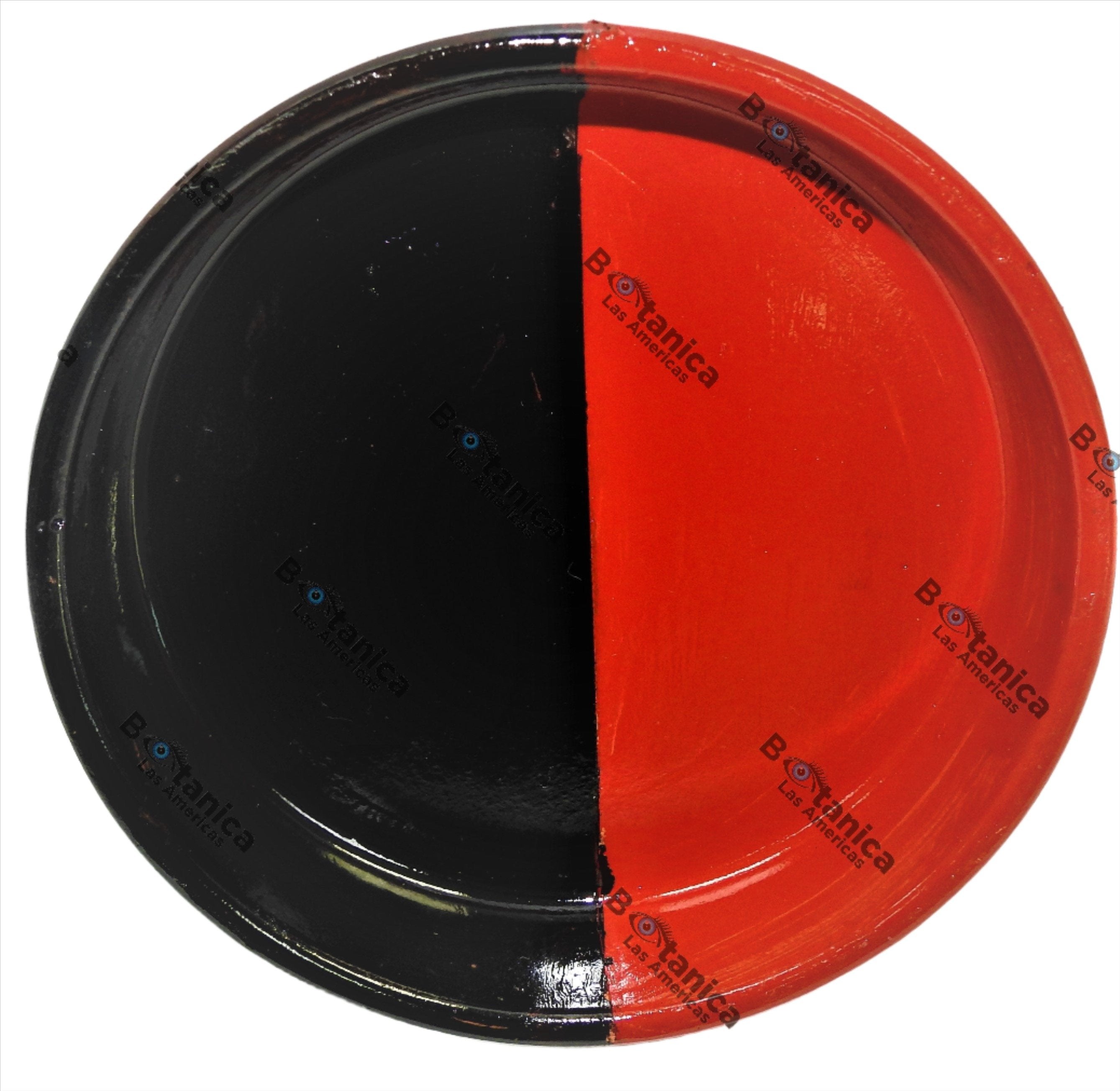 PLATO DE ELEGUA ROJO Y NEGRO/ELEGGUA PLATE BLACK AND RED