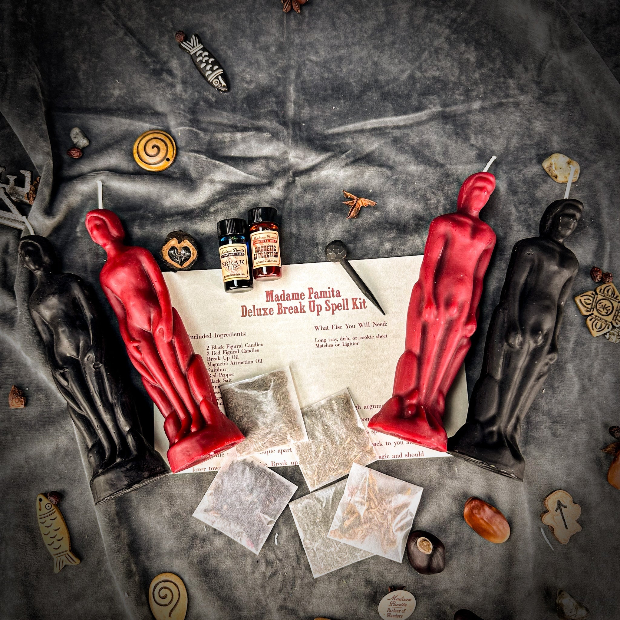 Deluxe Break Up Candle Spell Kit - Human/Male - Separation & Love Direction