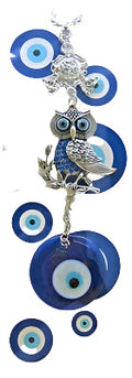 Evil Eye - Owl w/ Eye Ornament /Charm 6.5"