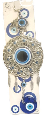 Evil Eye - Evil Eye ornament with Elephants /Charm 10"