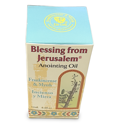 Ein Gedi, Blessing from Jerusalem, Anointing Oil, Frankincense and Myrrh 12 ml