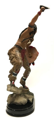 Native American Indian Warrior with Axe and Shield 10.5"