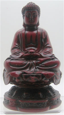 Siddhārtha Gautama Buddha Sitting in Lotus Flower - 4.5'' (Dhyana or Samadhi Mudra