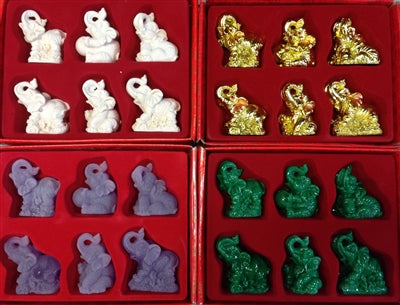 Elephant 2" (Set of 6 Figurines)