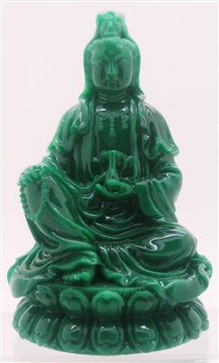Kwan Yin Goddess sitting in a Lotus Flower