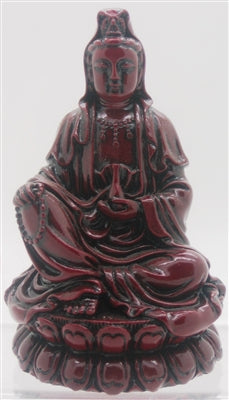 Kwan Yin Goddess sitting in a Lotus Flower
