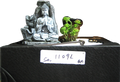 Praying Buddha fountain with White sand and tealight - Model 1103L