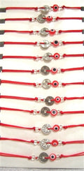 Fashion Jewelry Lucky Coin Evil Eye Symbol Bracelet - Pack of 12