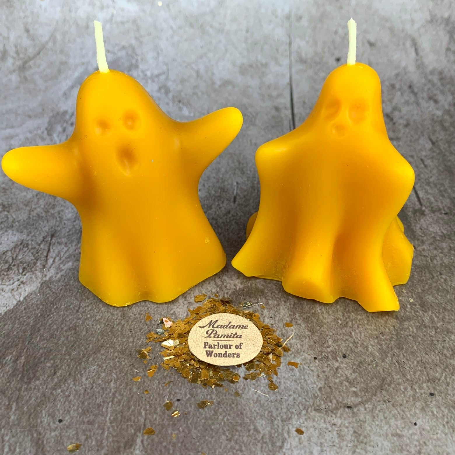 Beeswax Wishing Ghosts Spell Candle Set - Spirit Guide & Ancestor Magic