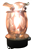 Plug in Lamp Silver Leaf Design