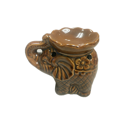 Ceramic Tea Light Oil Burner - Elephant - Random Color