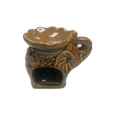 Ceramic Tea Light Oil Burner - Elephant - Random Color