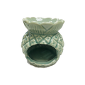 Ceramic Tea Light Oil Burner -Pineapple - Green