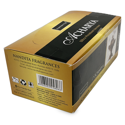 Nandita Acharya Oudh (Agarwood) Incense Sticks 15 Grams (12/Box)