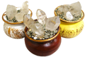 Potted Quartz with Pyrite
