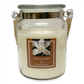 Glass Candle with Rope Handle - Peach Tea
