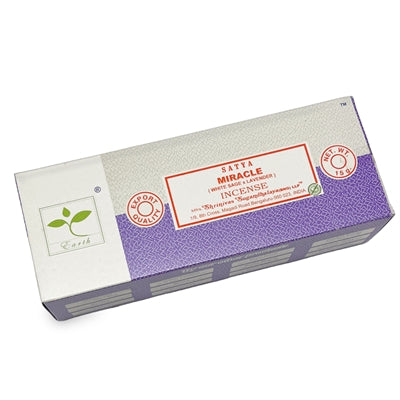 MIRACLE (White Sage x Lavender), SATYA INCENSE (6x15g) select fragancy