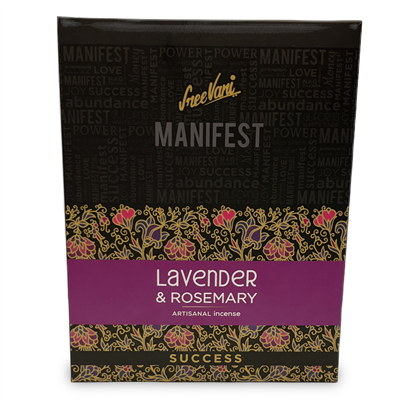Sree Vani Manifest - Lavender & Rosemary [Success] - Artisanal Incense Sticks( select fragance)