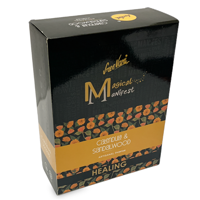Sree Vani Manifest - Calendula and Sandalwood [Healing] - Artisanal Incense Sticks)(select fragancy)
