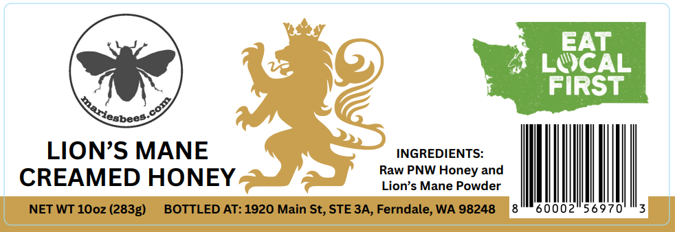 Lion's Mane Creamed Honey