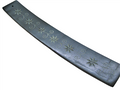 Black Soap Stone Ash Catcher (2) - Flowers in a Line- 006029