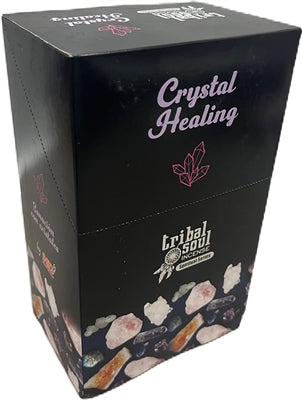Tribal Soul, Spiritual Series - CRYSTAL HEALING - Incense Smudge Sticks (Box of 12 Packs)(select fragance)