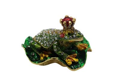 Frog prince w/ jewels 2.5" trinket. TRNK-4383