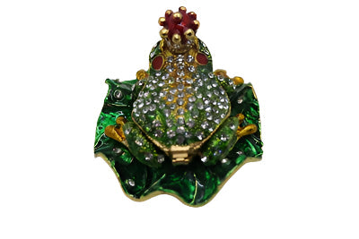 Frog prince w/ jewels 2.5" trinket. TRNK-4383
