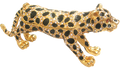 Yellow Leopard - Bejeweled Trinket Box - TRNK-5882-Yellow