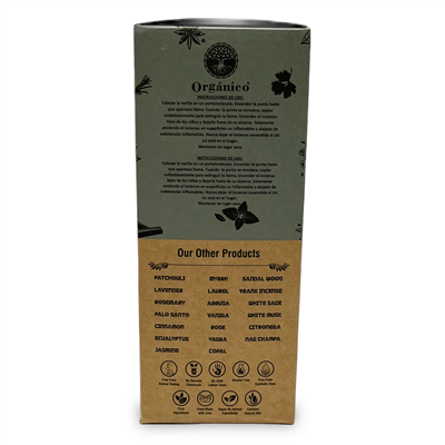 ORGANICO Incense Smudge Stick - Vanilla(select fragancy)