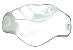 Wavy Glass Dish Spare Part of Electric Aroma Lamp - (Large)