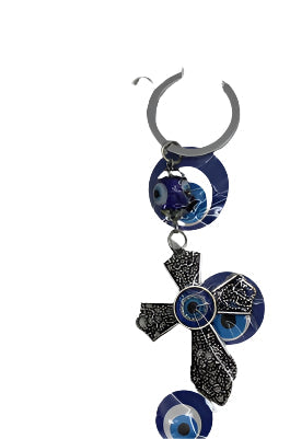 Evil Eye cross Pendant/Charm 4" Model YSK1346